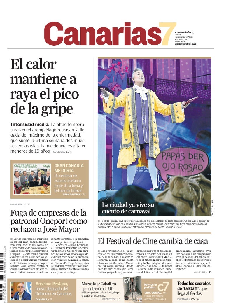 Portada Canarias7 08-02-2020