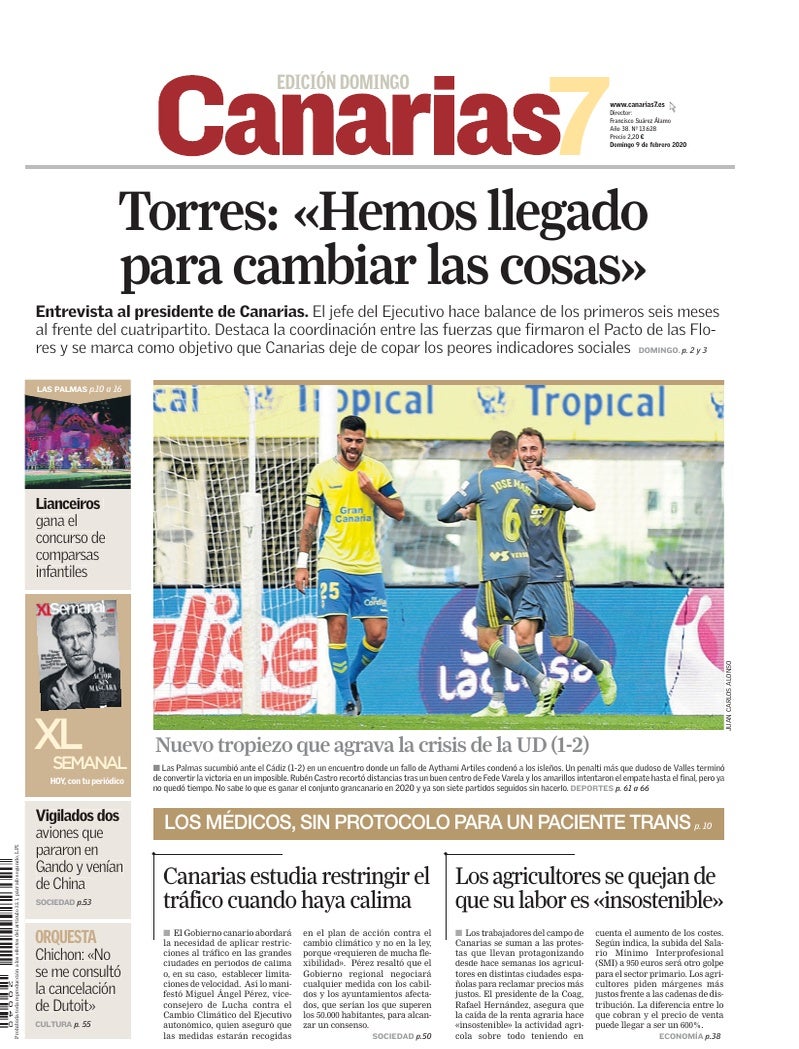 Portada Canarias7 09-02-2020