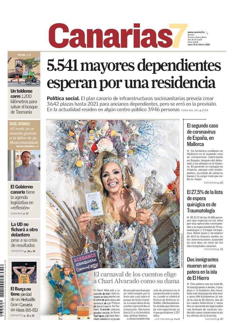 Portada Canarias7 10-02-2020