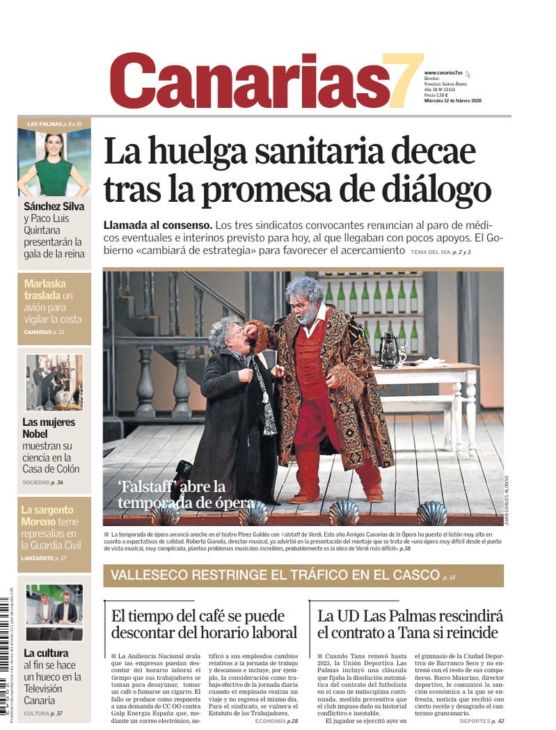Portada Canarias7 12-02-2020