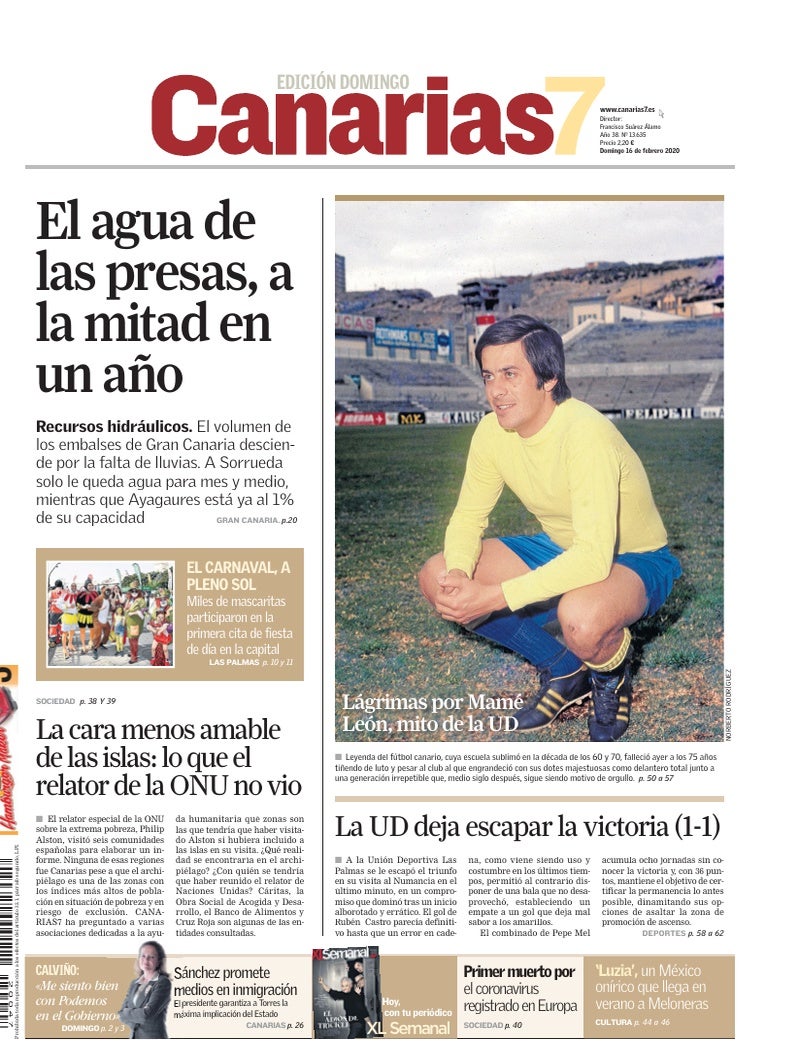 Portada Canarias7 16-02-2020