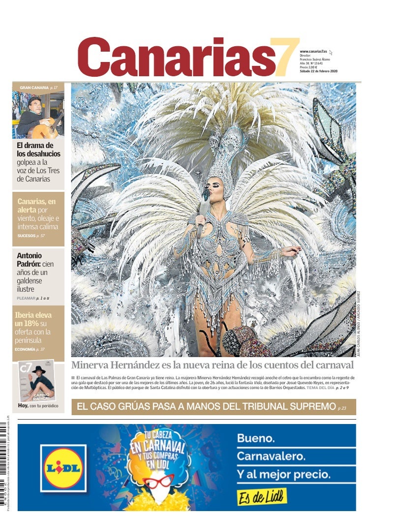 Portada Canarias7 22-02-2020