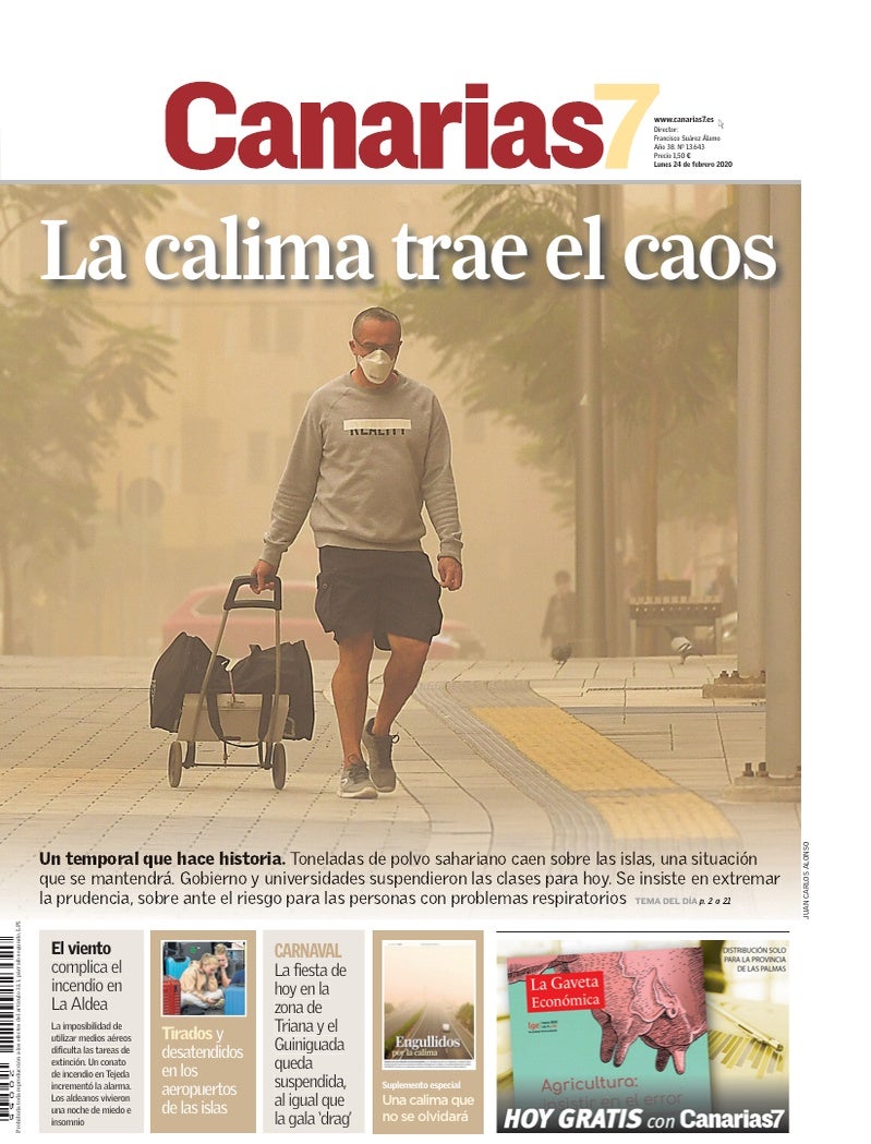Portada Canarias7 24-02-2020