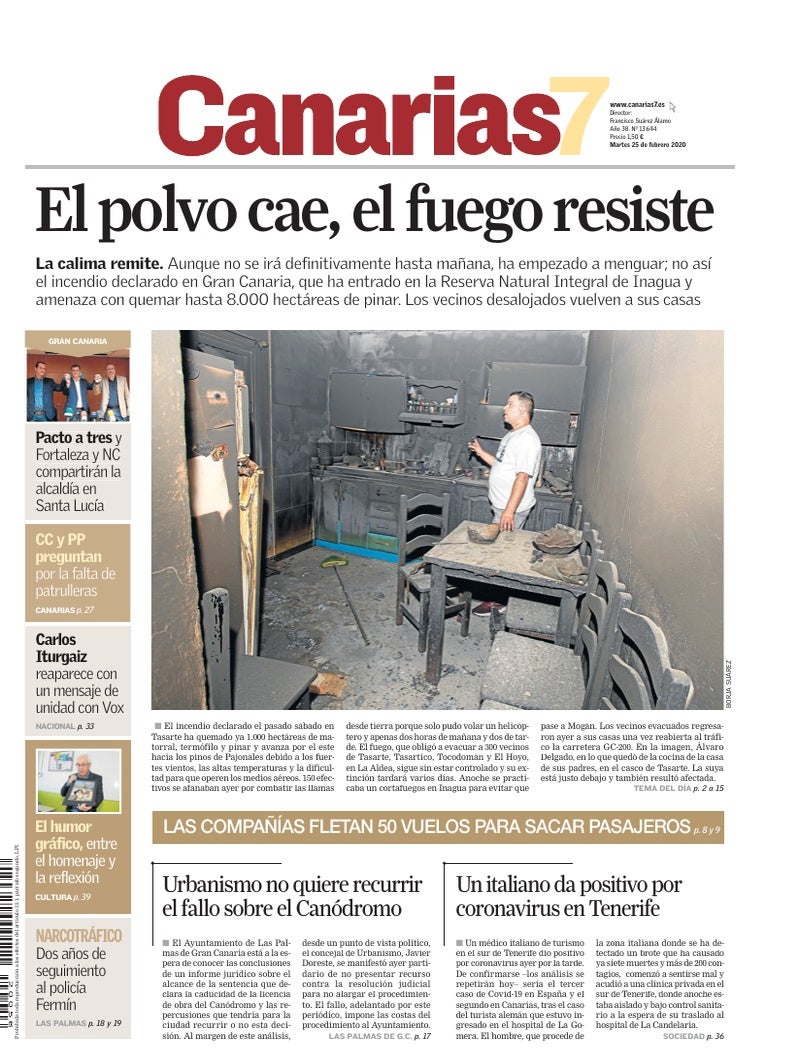 Portada Canarias7 25-02-2020