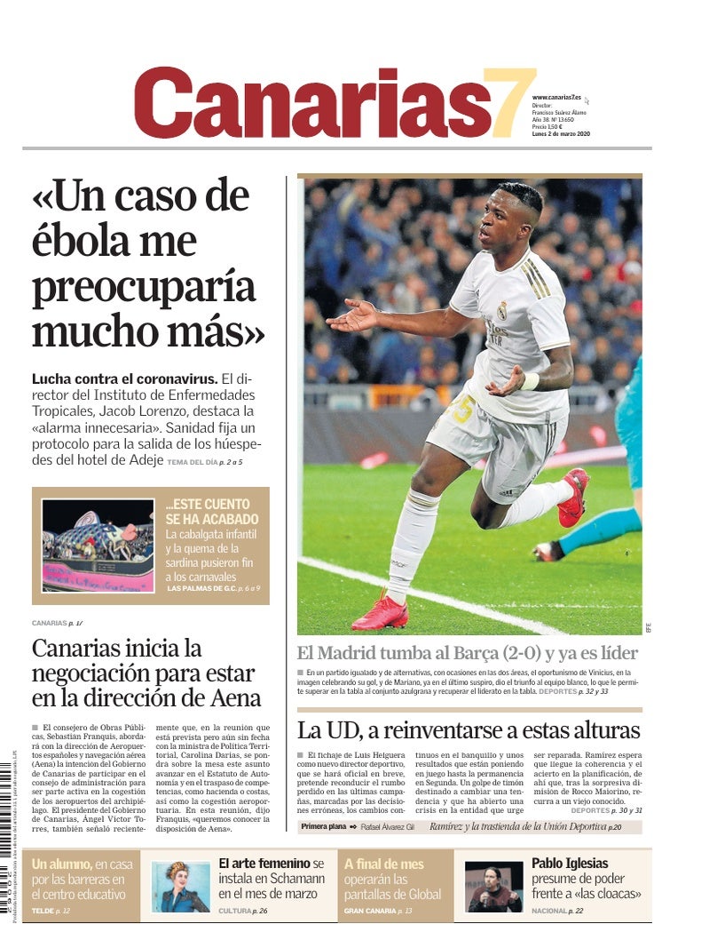Portada Canarias7 02-03-2020