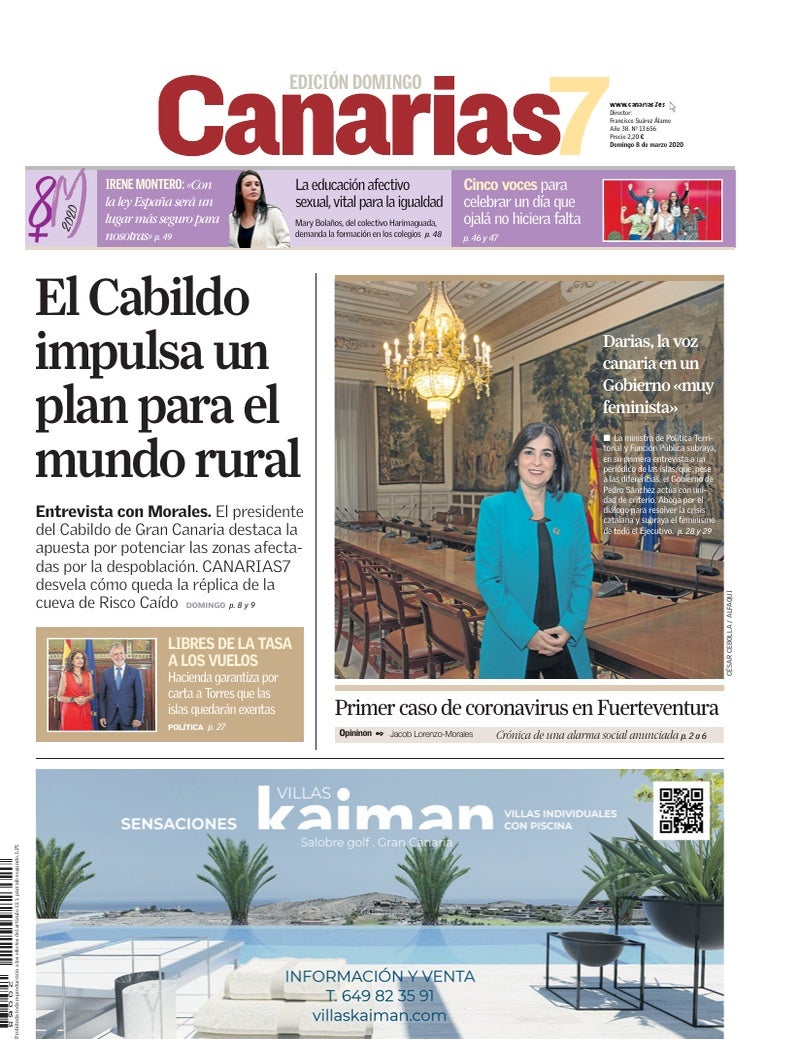 Portada Canarias7 08-03-2020