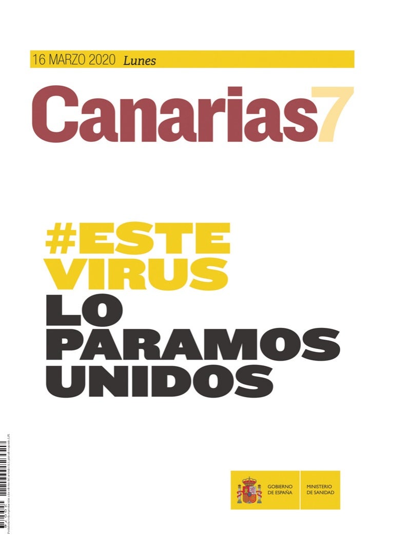 Portada Canarias7 16-03-2020