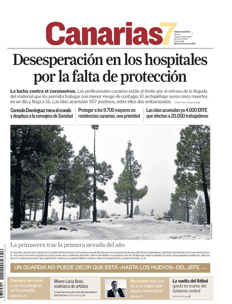 Portada Canarias7 24-03-2020