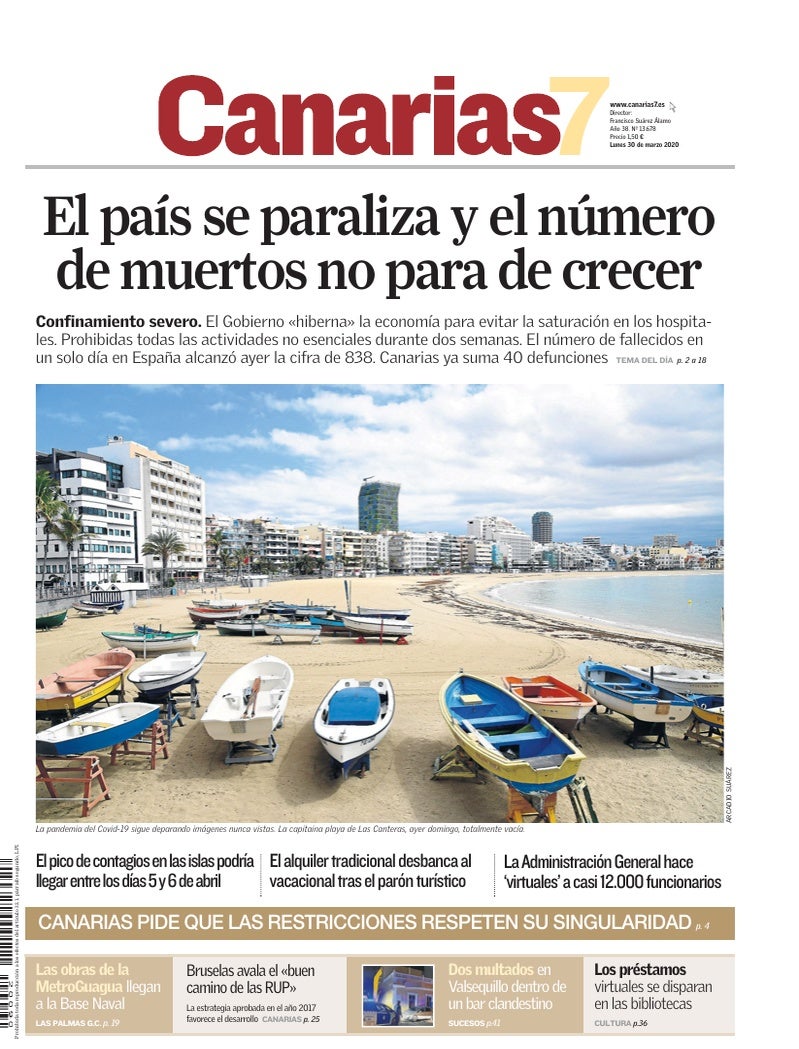 Portada Canarias7 30-03-2020