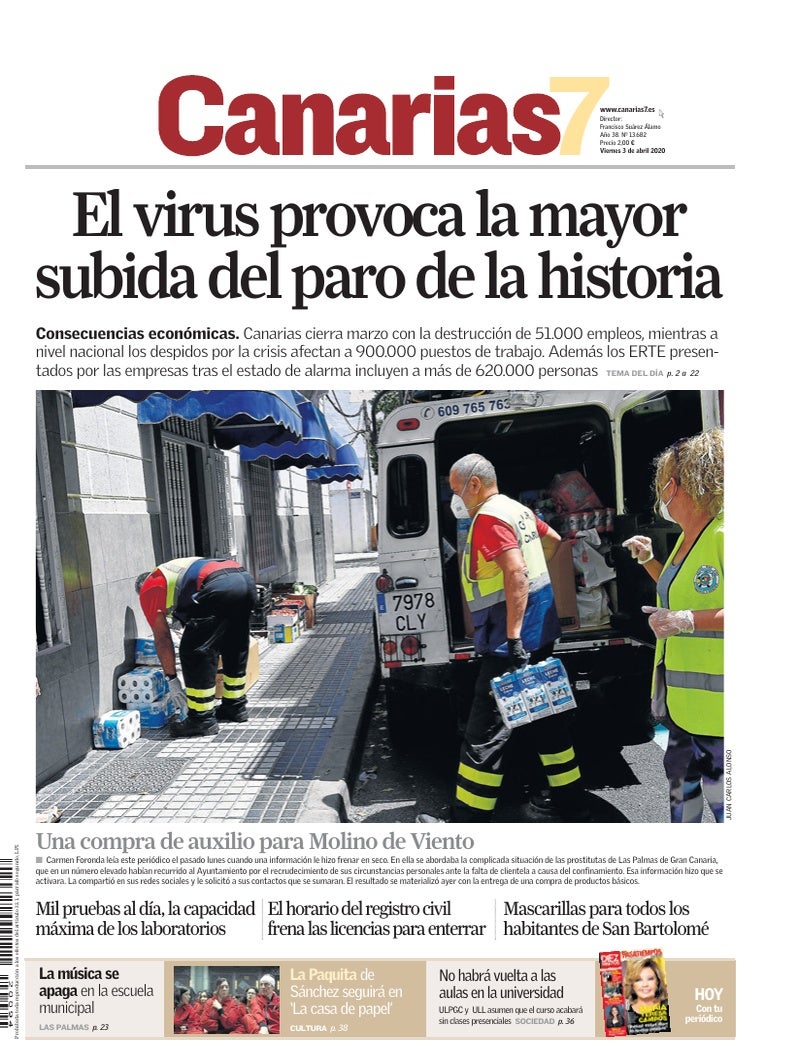 Portada Canarias7 03-04-2020