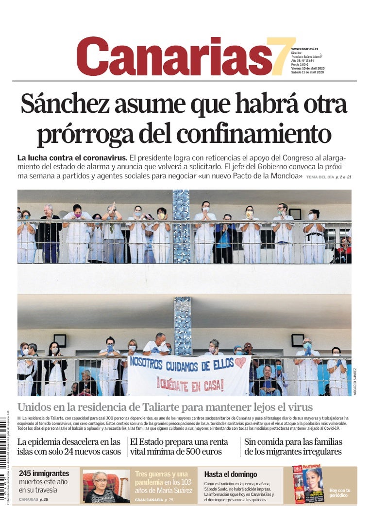 Portada Canarias7 10-04-2020
