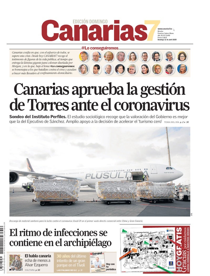 Portada Canarias7 12-04-2020