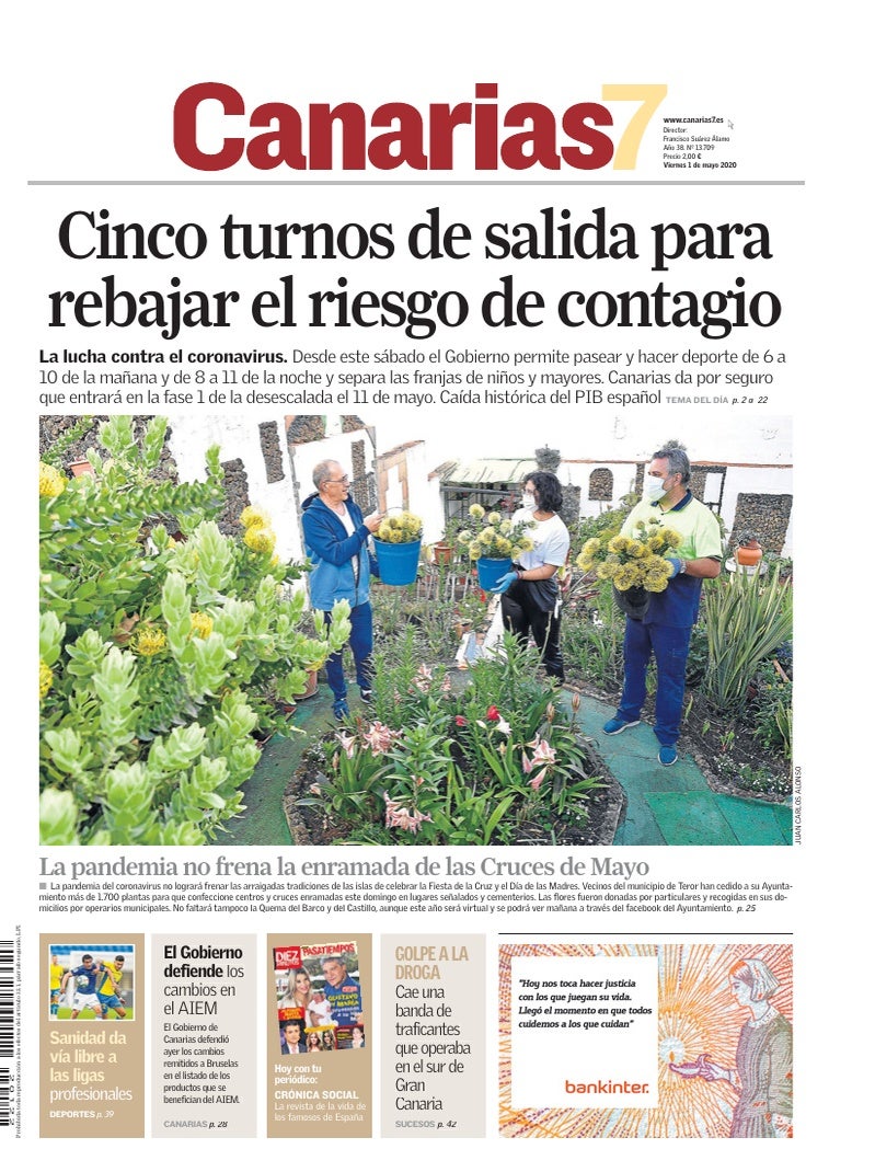 Portada Canarias7 01-05-2020