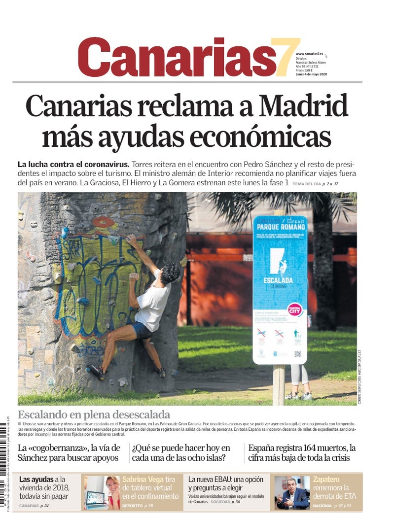 Portada Canarias7 04-05-2020