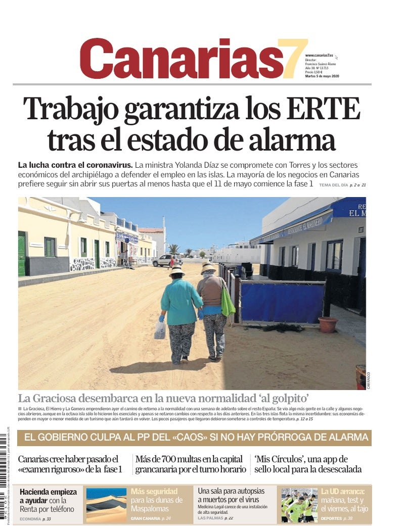Portada Canarias7 05-05-2020