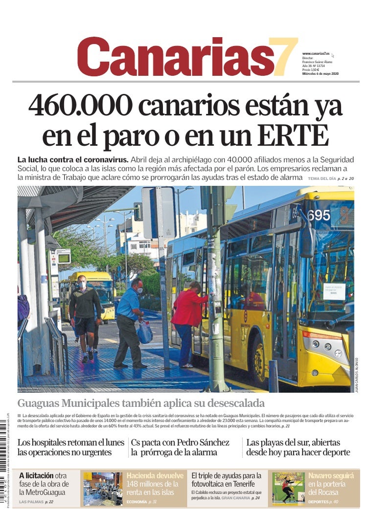 Portada Canarias7 06-05-2020