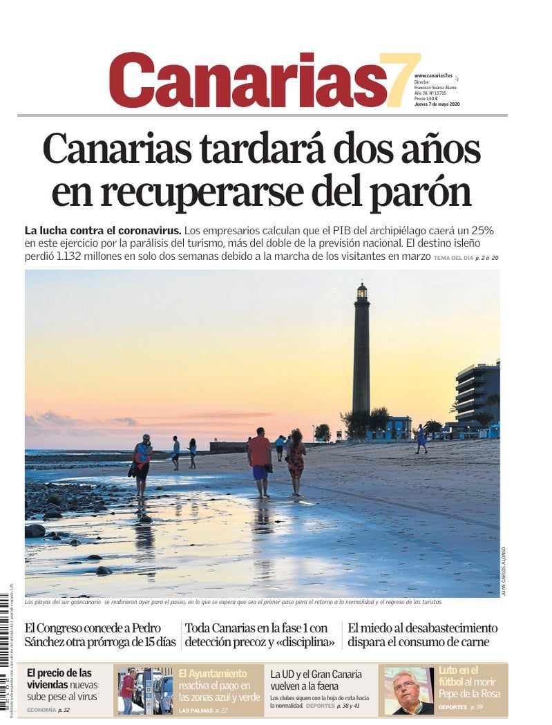 Portada Canarias7 07-05-2020