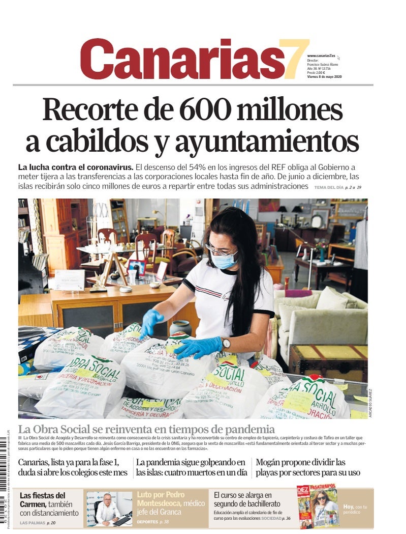 Portada Canarias7 08-05-2020
