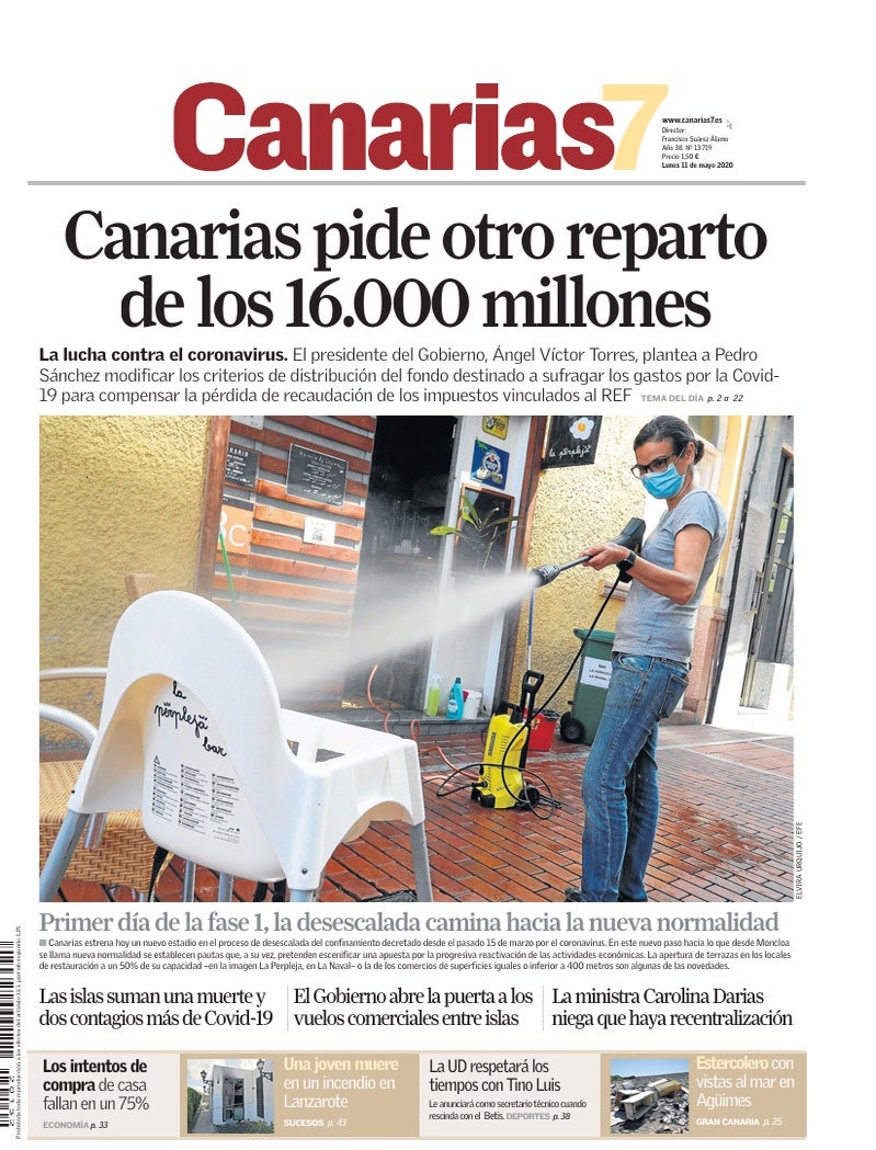 Portada Canarias7 11-05-2020