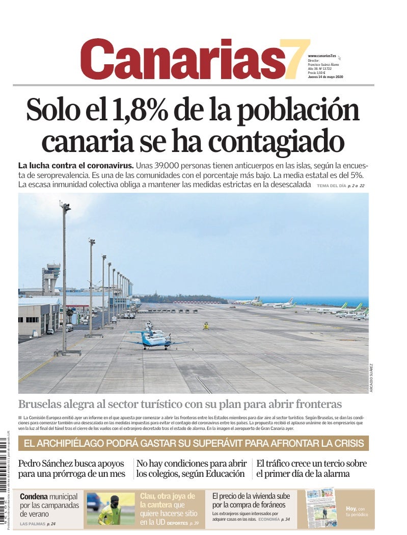 Portada Canarias7 14-05-2020