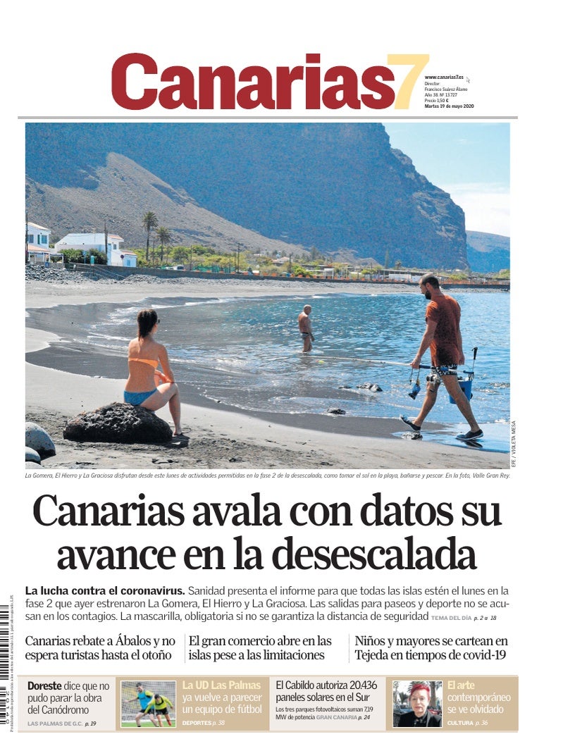 Portada Canarias7 19-05-2020