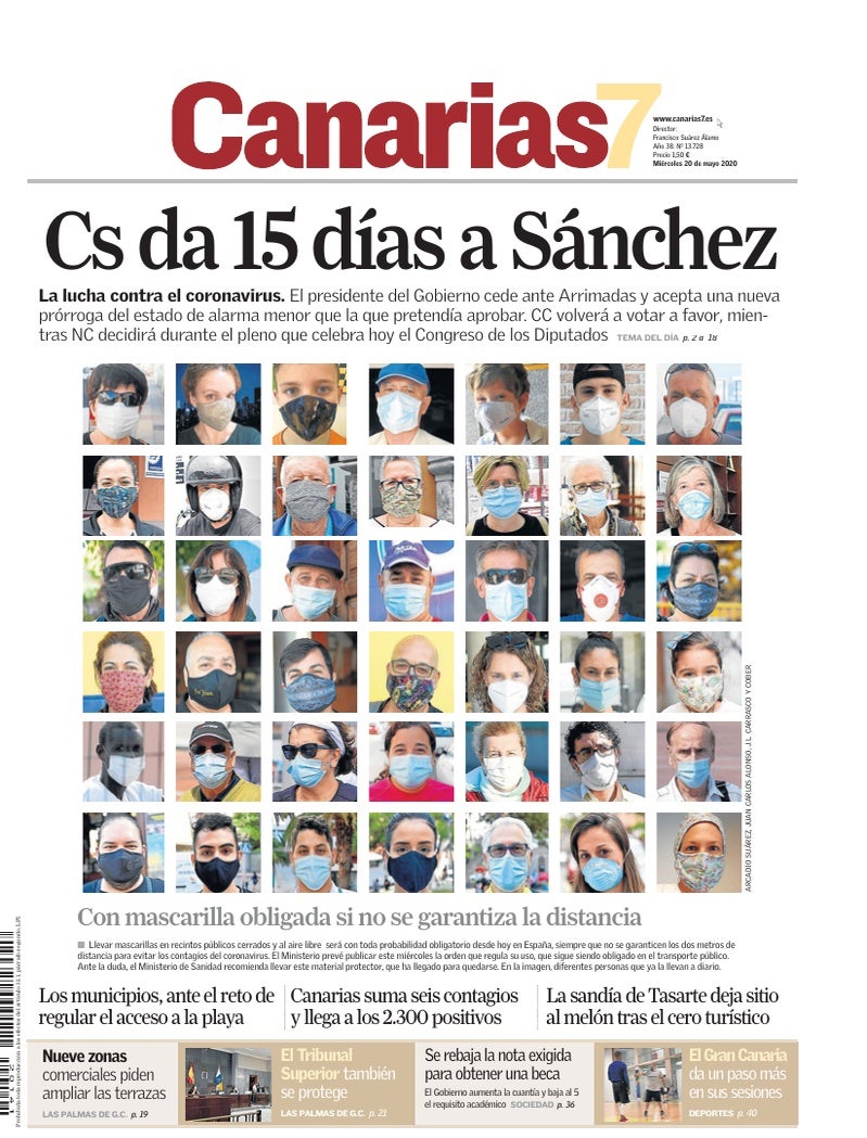 Portada Canarias7 20-05-2020