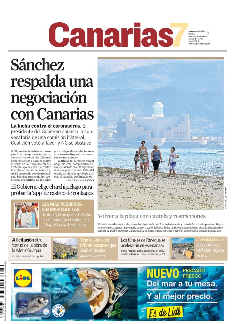 Portada Canarias7 21-05-2020