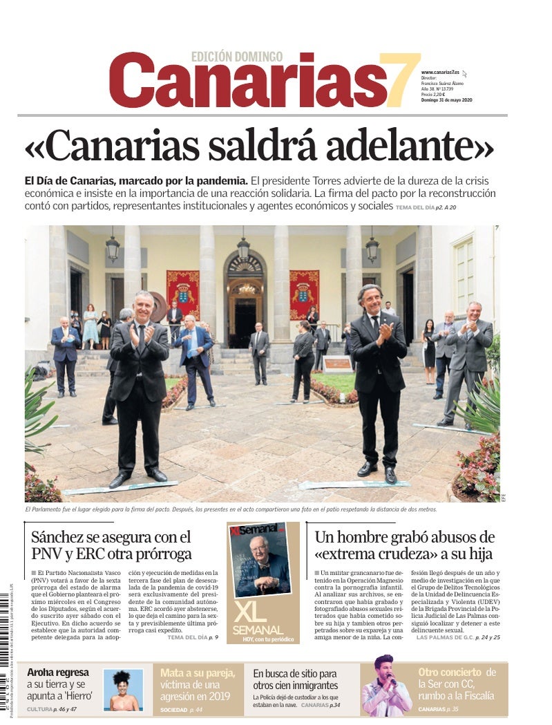 Portada Canarias7 31-05-2020