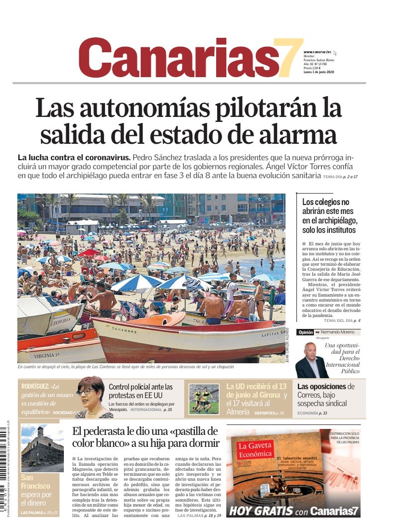 Portada Canarias7 01-06-2020