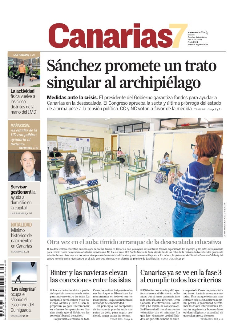 Portada Canarias7 04-06-2020