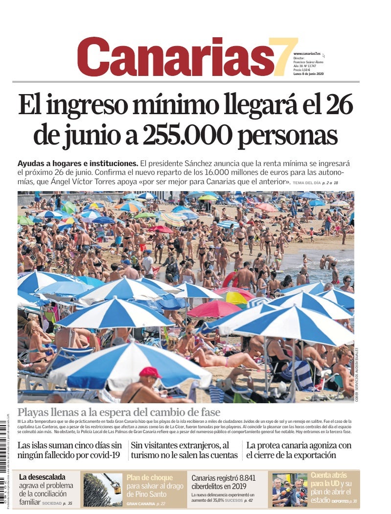 Portada Canarias7 08-06-2020