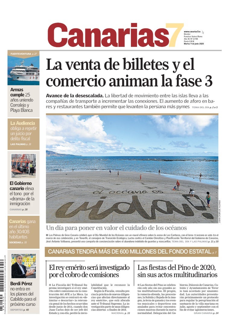 Portada Canarias7 09-06-2020
