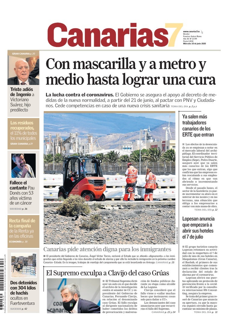 Portada Canarias7 10-06-2020