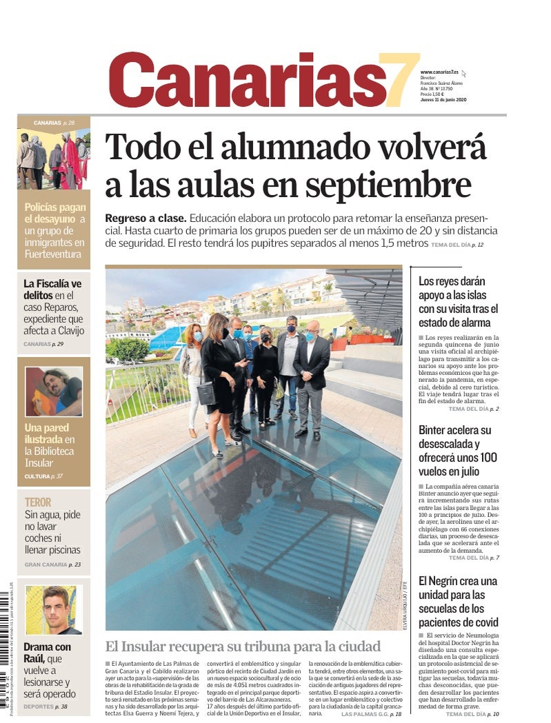 Portada Canarias7 11-06-2020