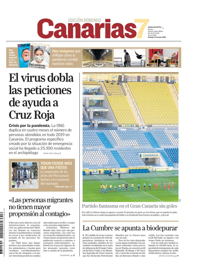 Portada Canarias7 14-06-2020
