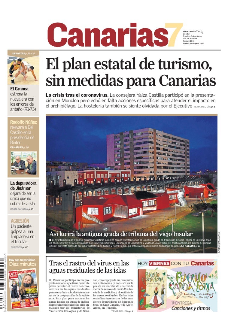 Portada Canarias7 19-06-2020