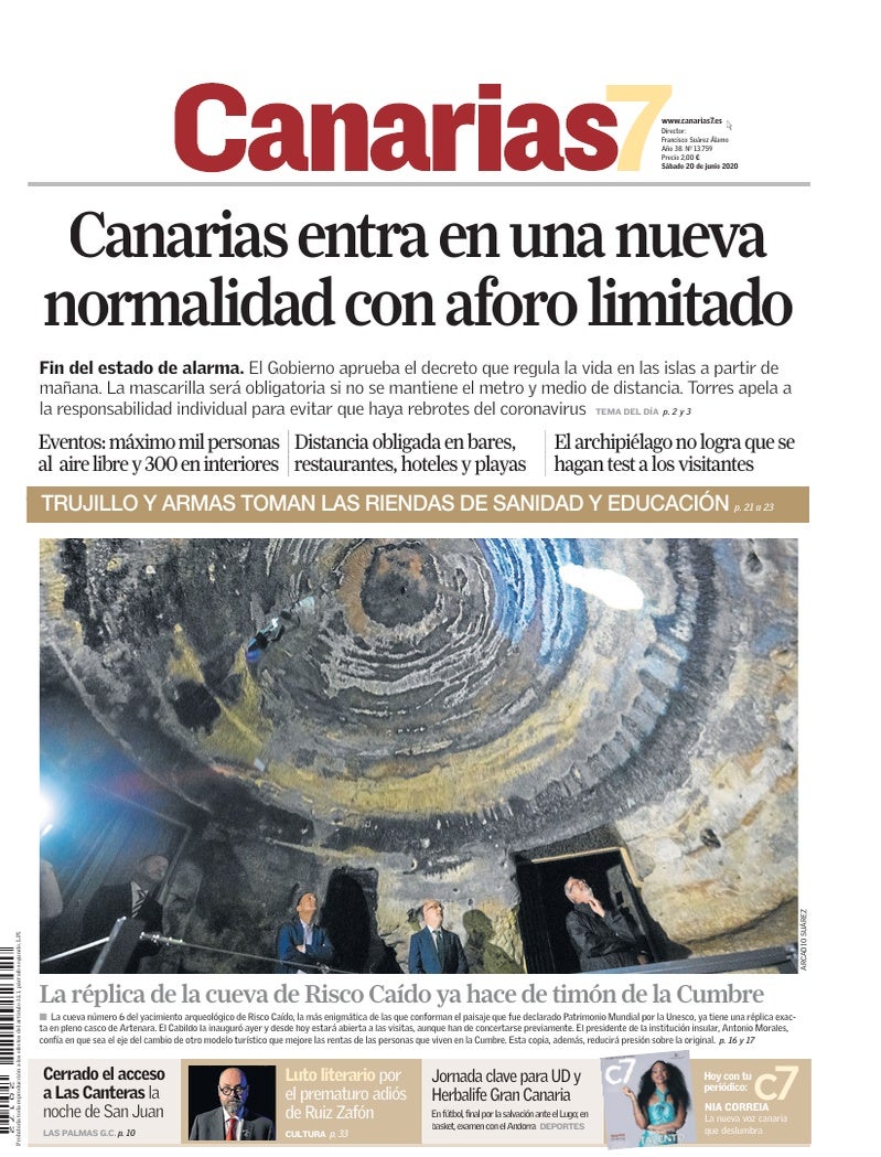 Portada Canarias7 20-06-2020