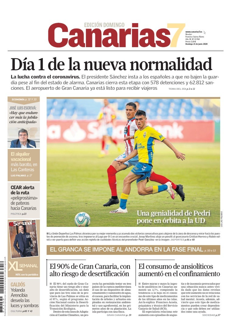 Portada Canarias7 21-06-2020