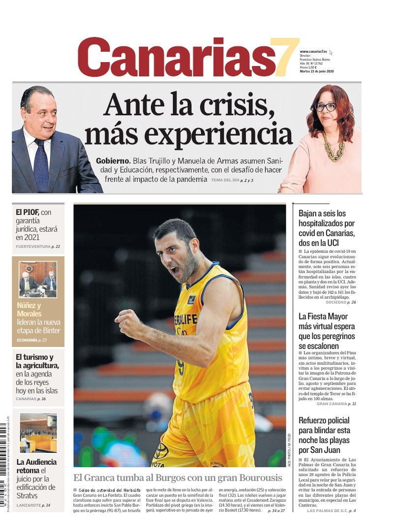 Portada Canarias7 23-06-2020