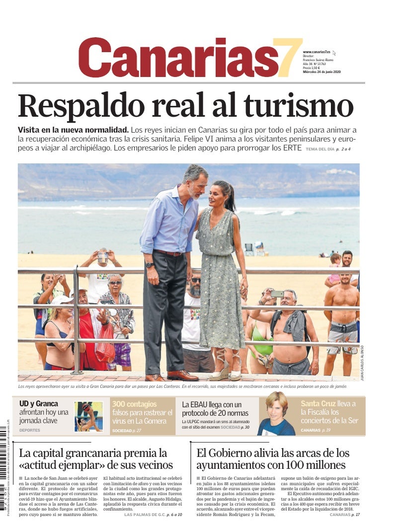 Portada Canarias7 24-06-2020