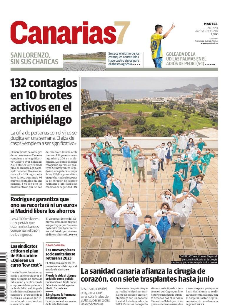 Portada Canarias7 21-07-2020