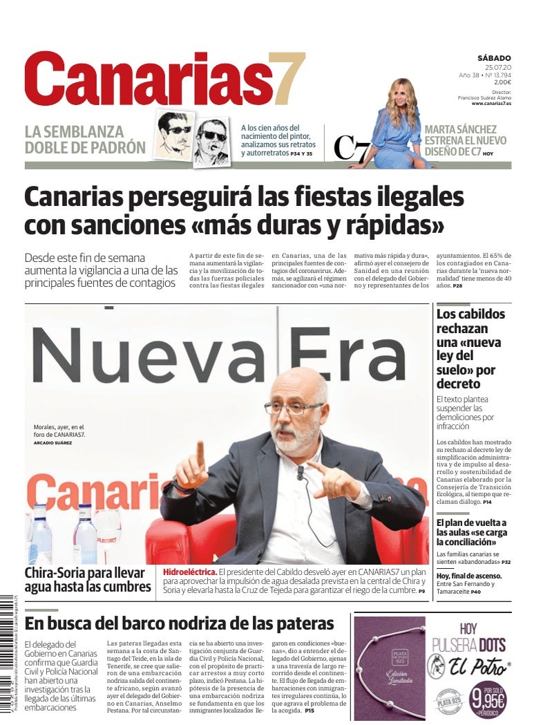 Portada Canarias7 25-07-2020