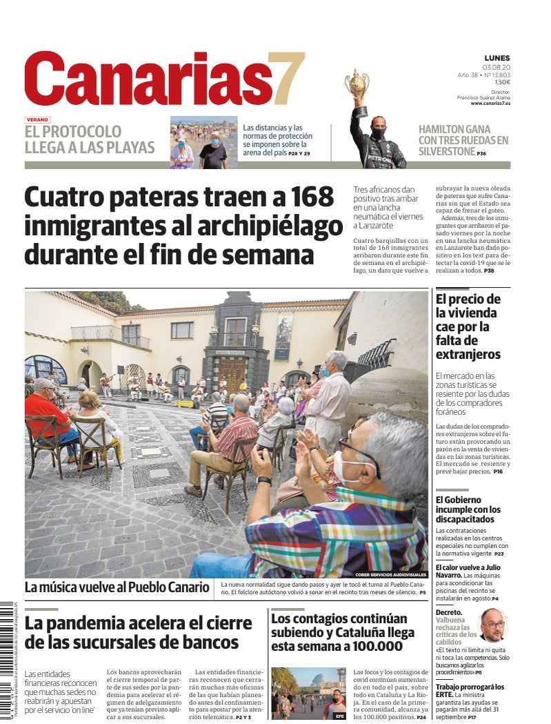Portada Canarias7 03-08-2020