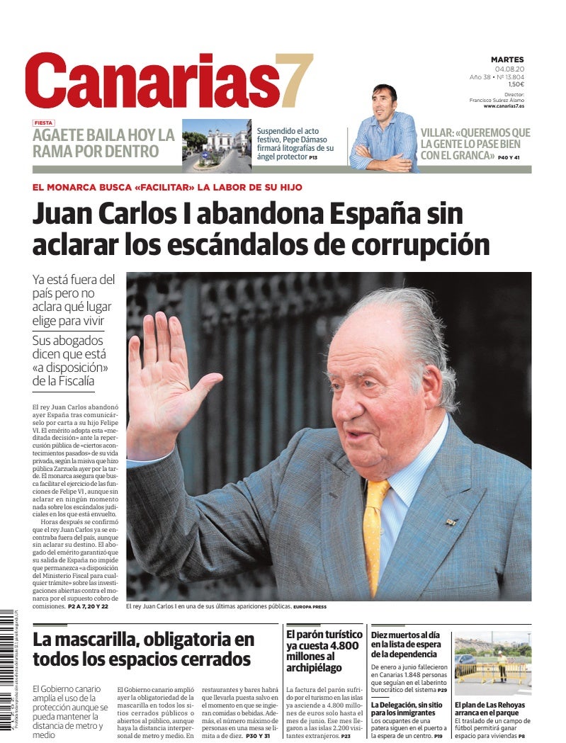 Portada Canarias7 04-08-2020