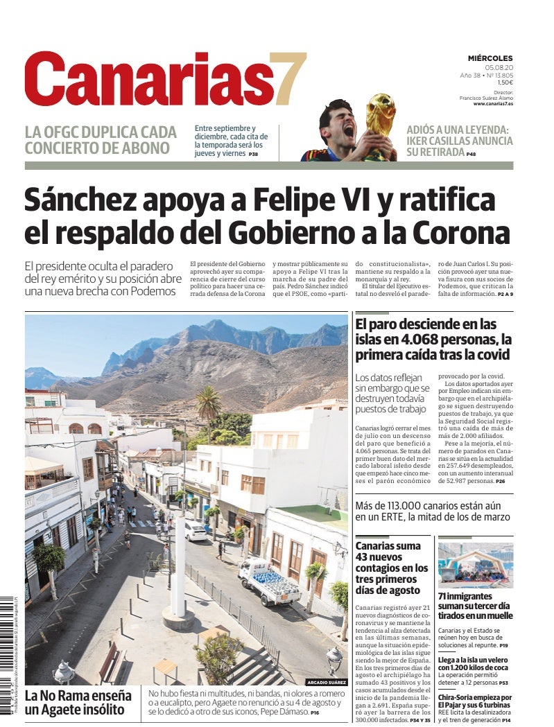 Portada Canarias7 05-08-2020