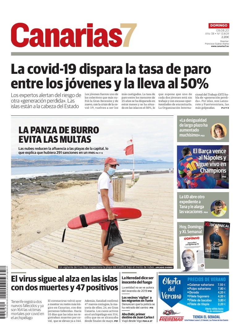 Portada Canarias7 09-08-2020