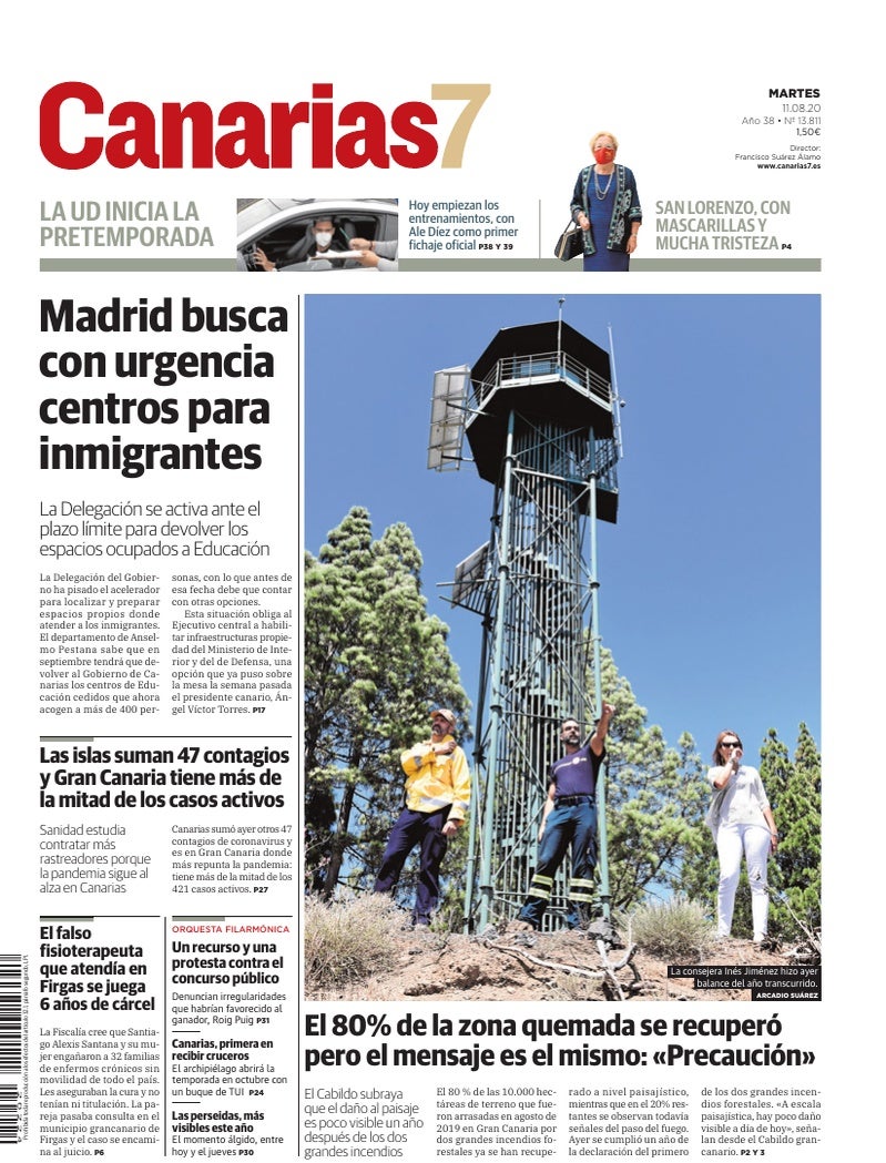 Portada Canarias7 11-08-2020