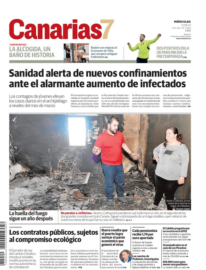 Portada Canarias7 12-08-2020