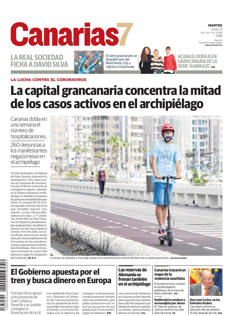 Portada Canarias7 18-08-2020