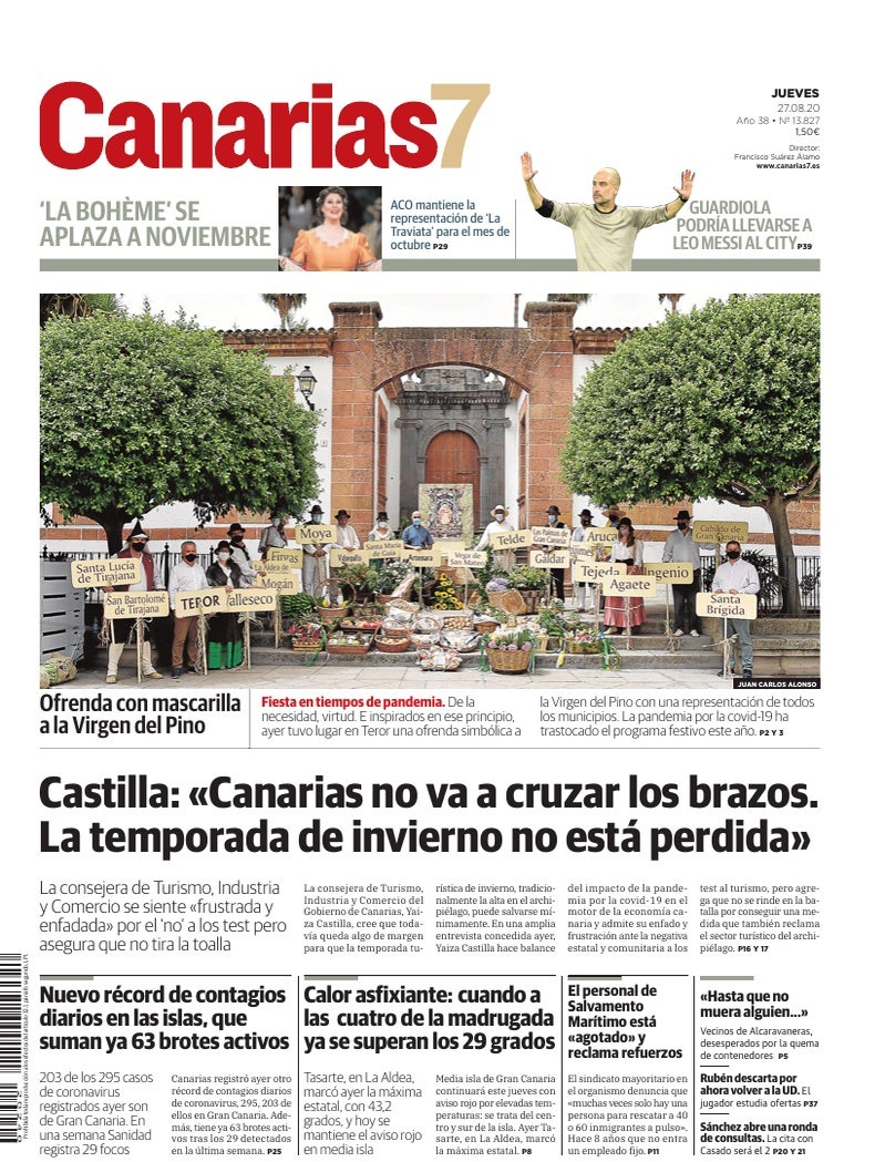 Portada Canarias7 27-08-2020